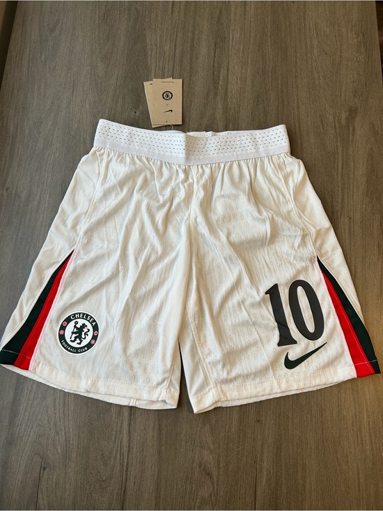 Nike Other - Nike White Chelsea Men's Soccer Shorts with Black 10 and Red/Green Accents